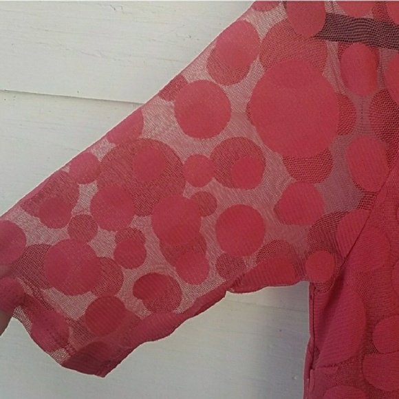 LC Lauren Conrad Mauve Polka Dot Dress - Picture 2 of 4